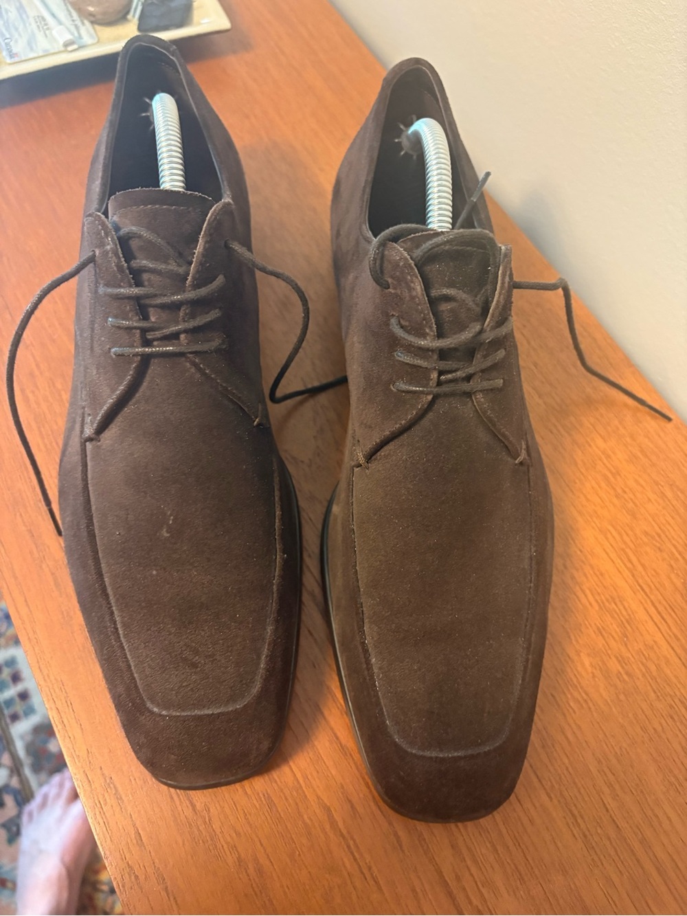 Prada Brown Suede Men’s Dress / Casual Shoe